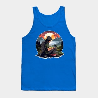 Digital Nomad World Traveler Jetsetter Freelancer Tank Top